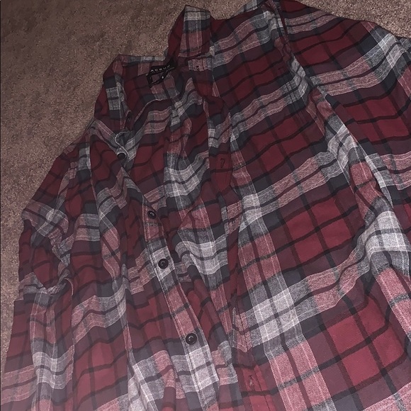 red black and white mens flannel - Picture 3 of 3
